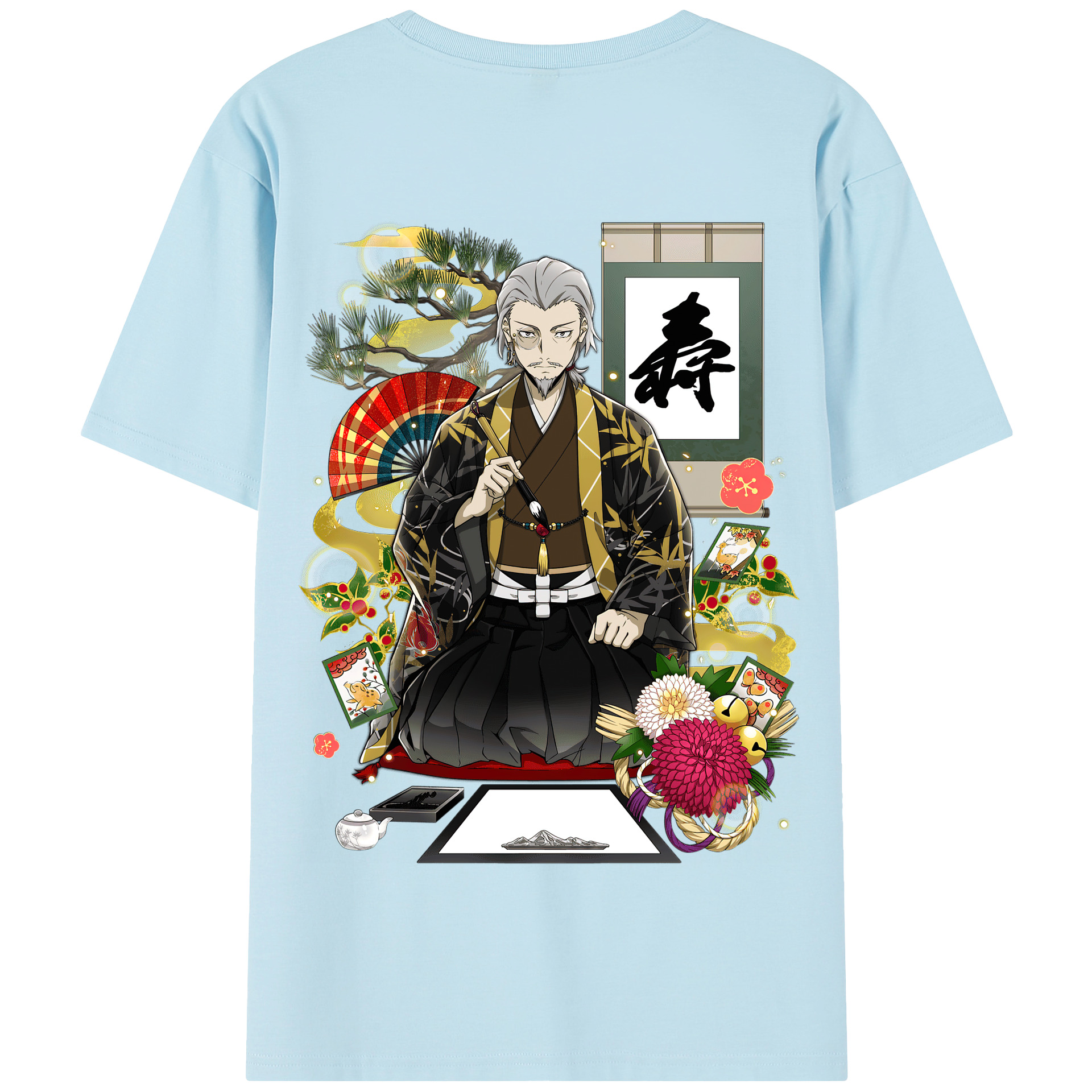 （画像用） 文豪ストレイドッグス Bungo Stray Dogs 綿100％半袖Tシャツ（背面プリント）